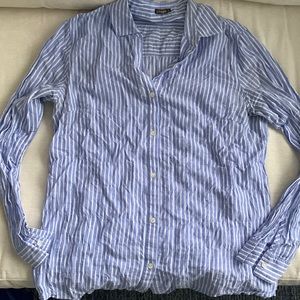 J. McLaughlin Pinstripe Button Up